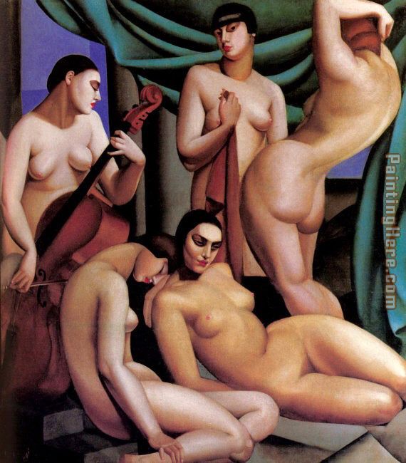 Tamara de Lempicka Standing Nude Nu debout